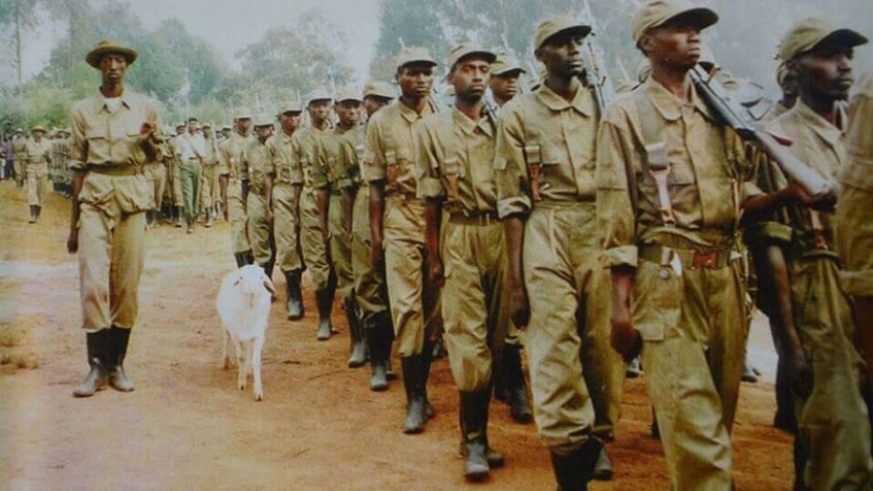 Rwanda Patriotic Army (RPA) during the liberation struggle. File.